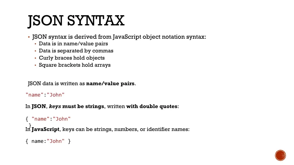 json syntax