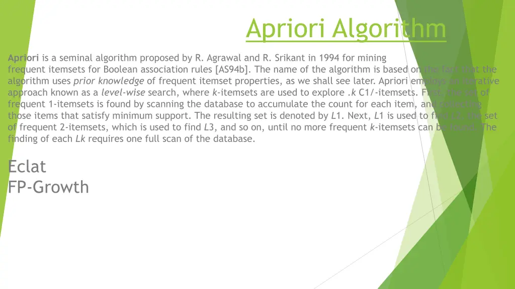 apriori algorithm