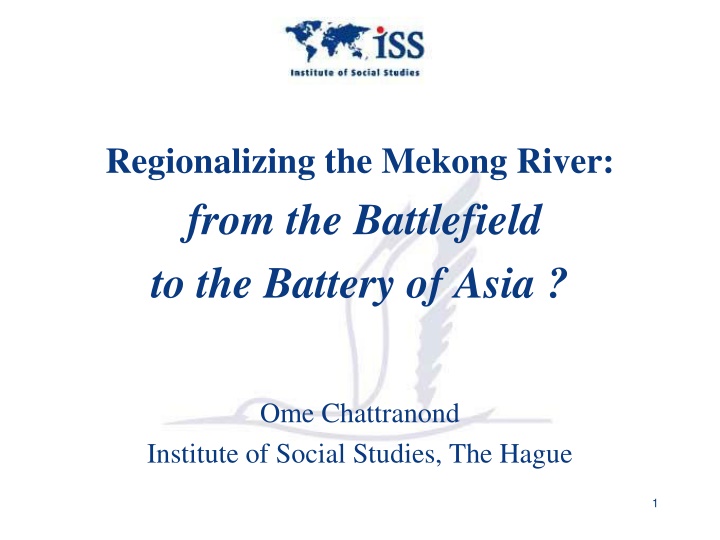 regionalizing the mekong river from