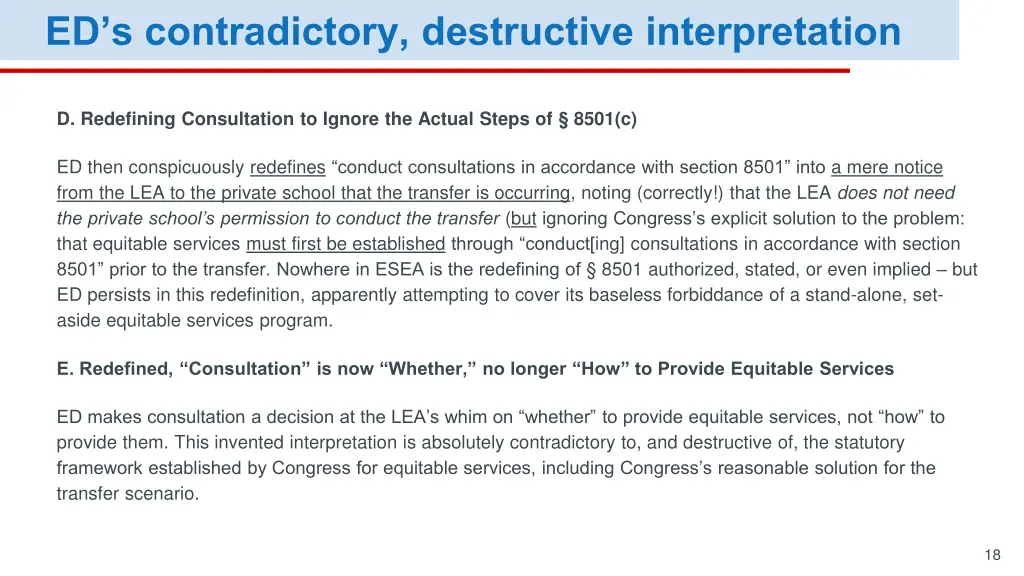 ed s contradictory destructive interpretation 2