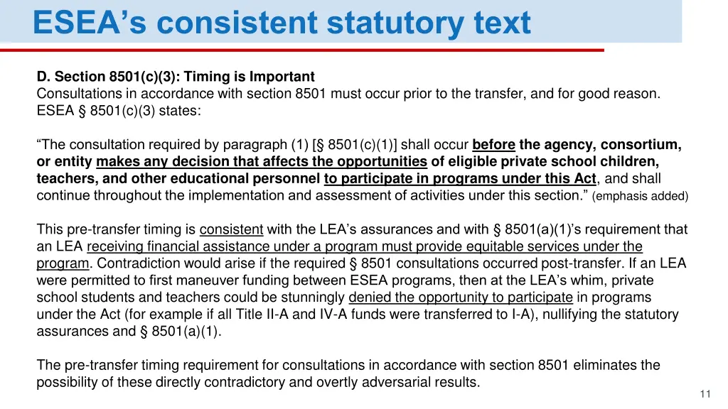 esea s consistent statutory text 2