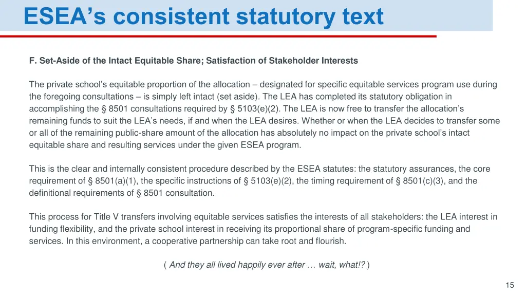 esea s consistent statutory text 6