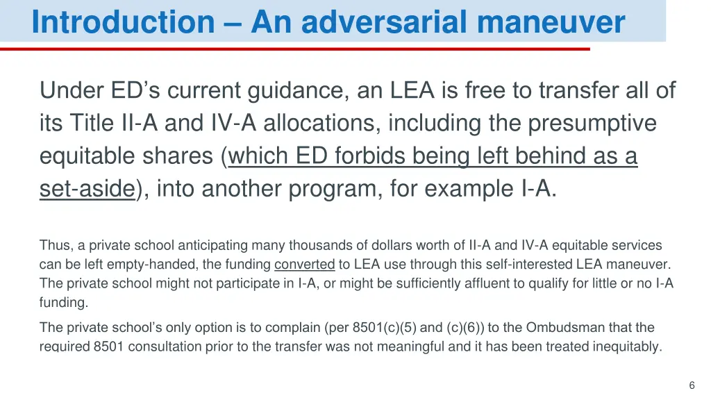 introduction an adversarial maneuver