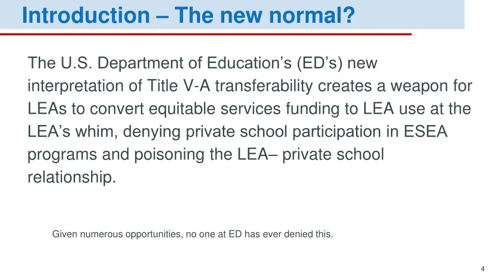 introduction the new normal