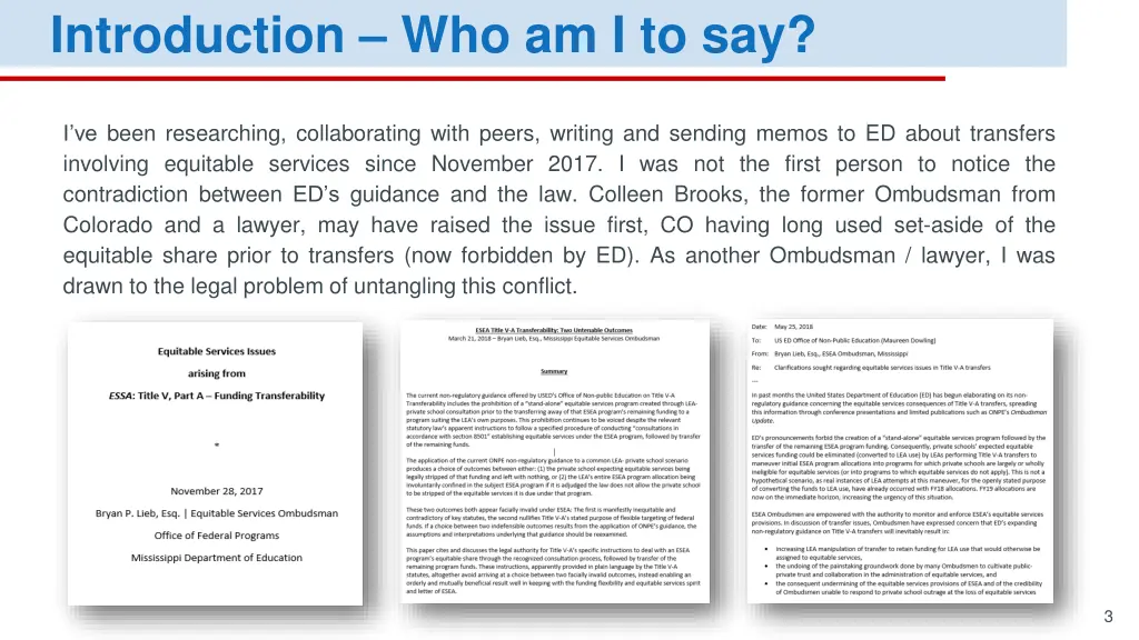 introduction who am i to say