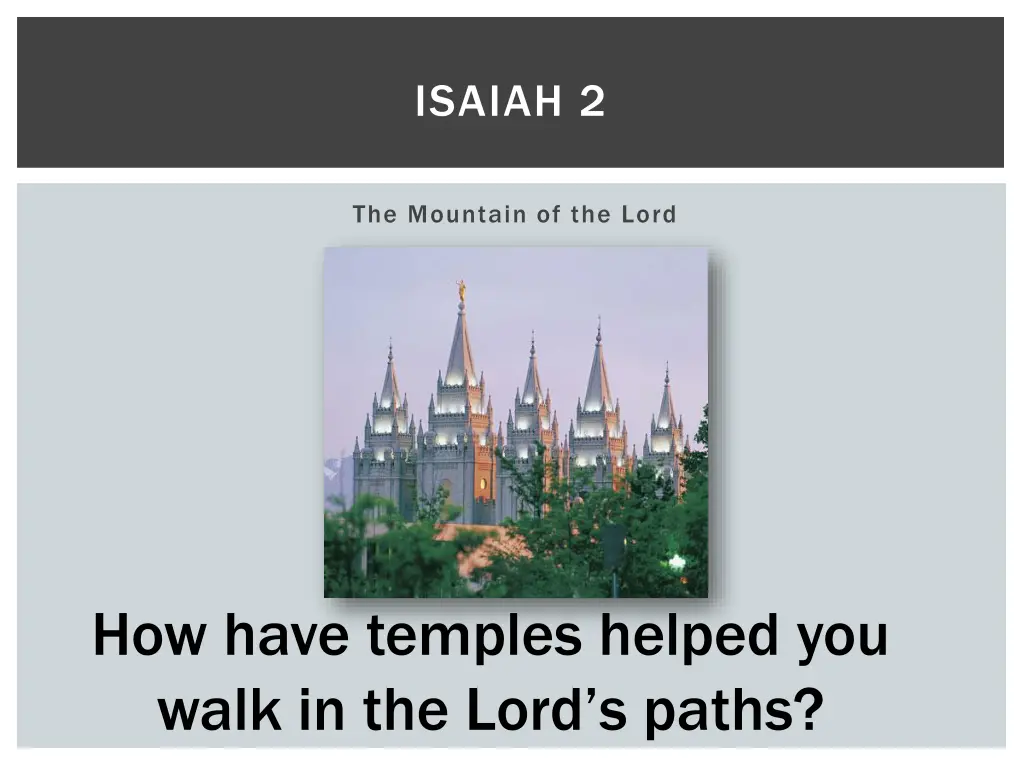 isaiah 2 1