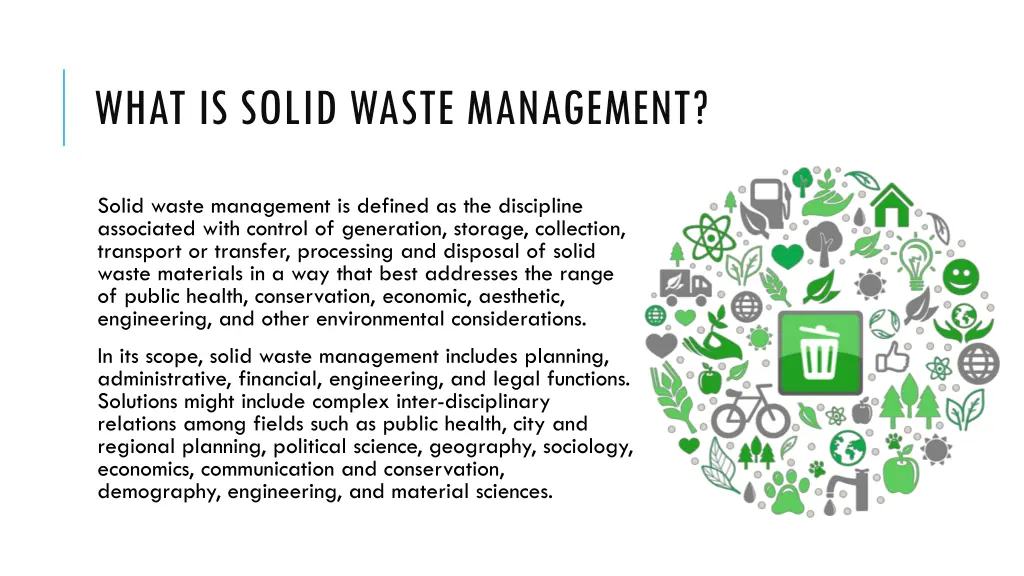 what is solid waste management