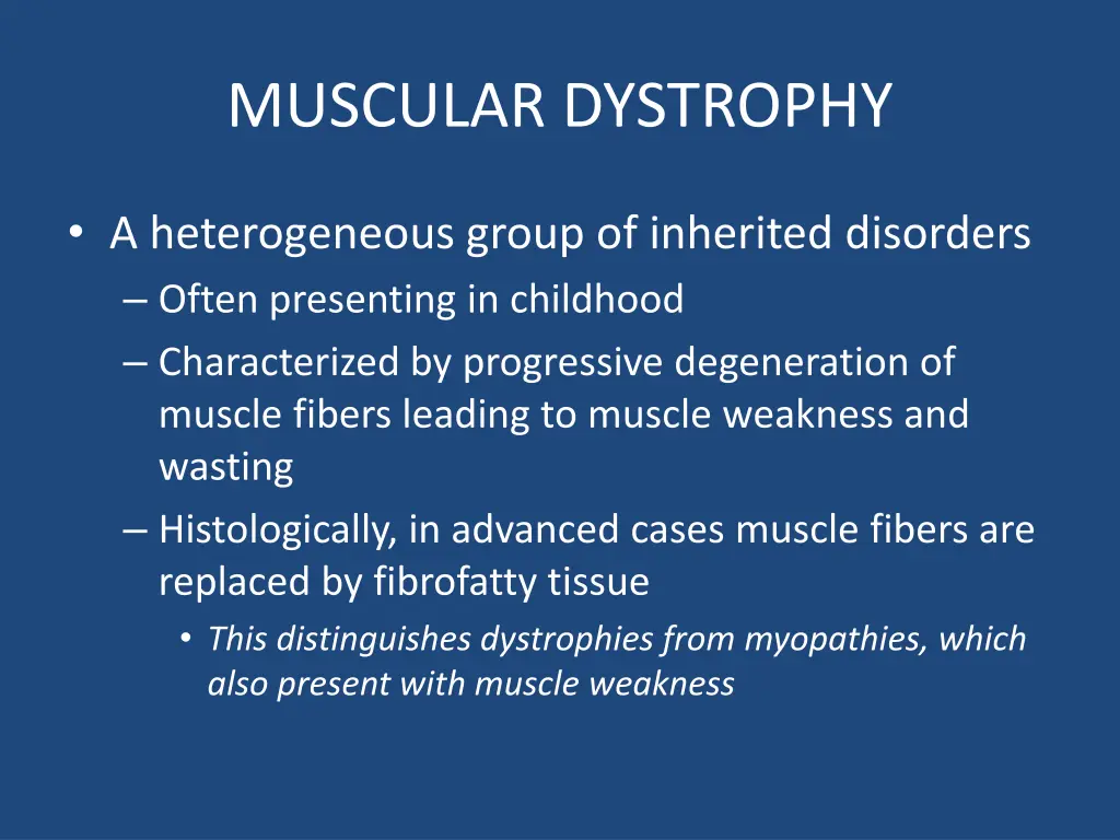 muscular dystrophy