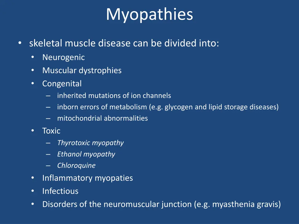 myopathies 2