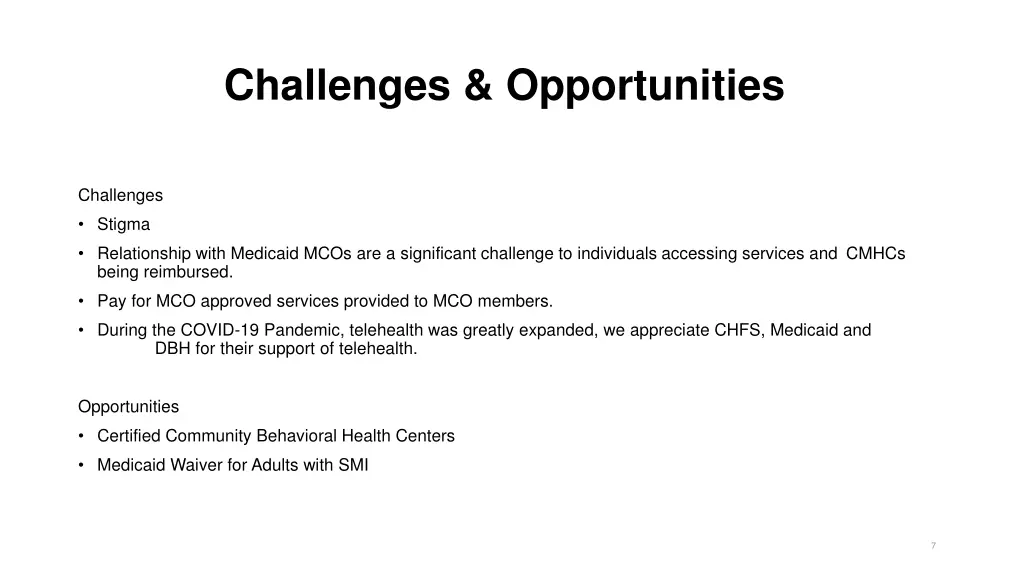 challenges opportunities