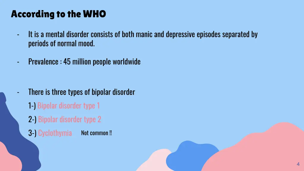 according to the who