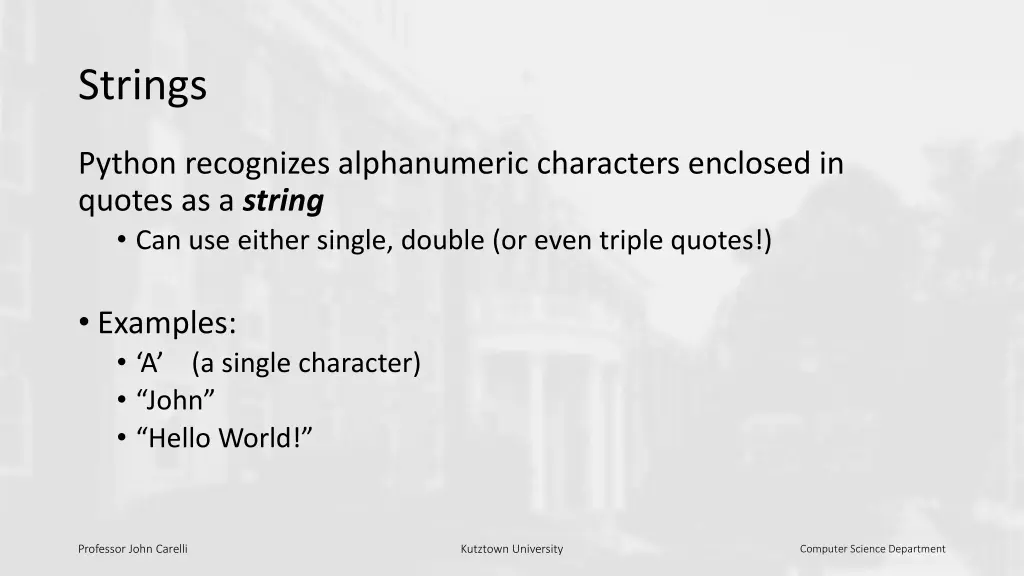 strings