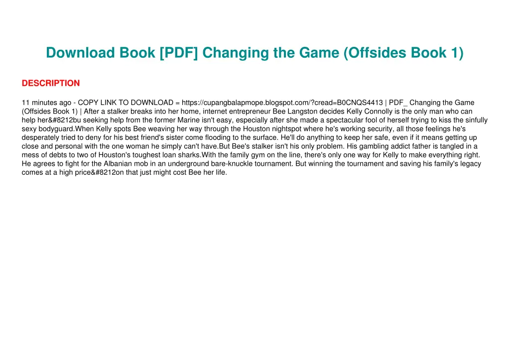 download book pdf changing the game offsides book 2