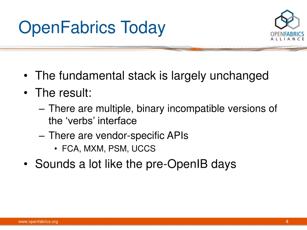 openfabrics today