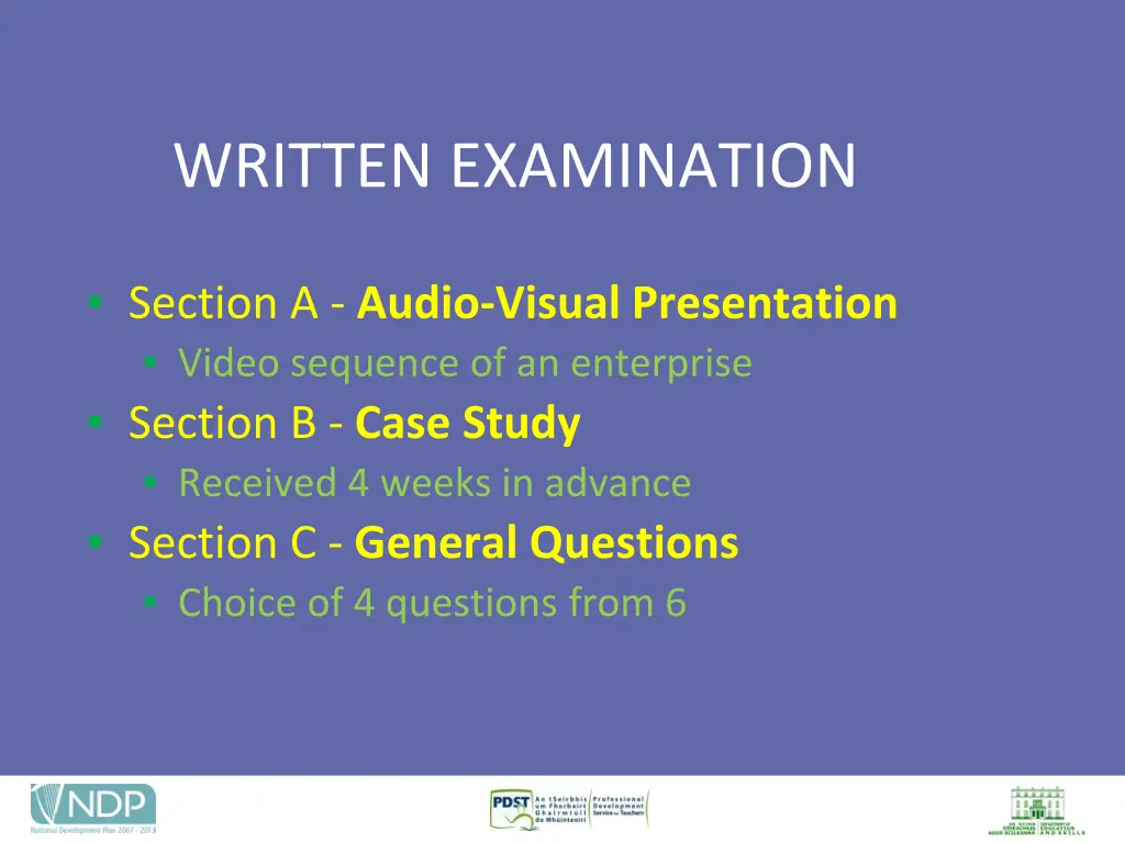 written examination