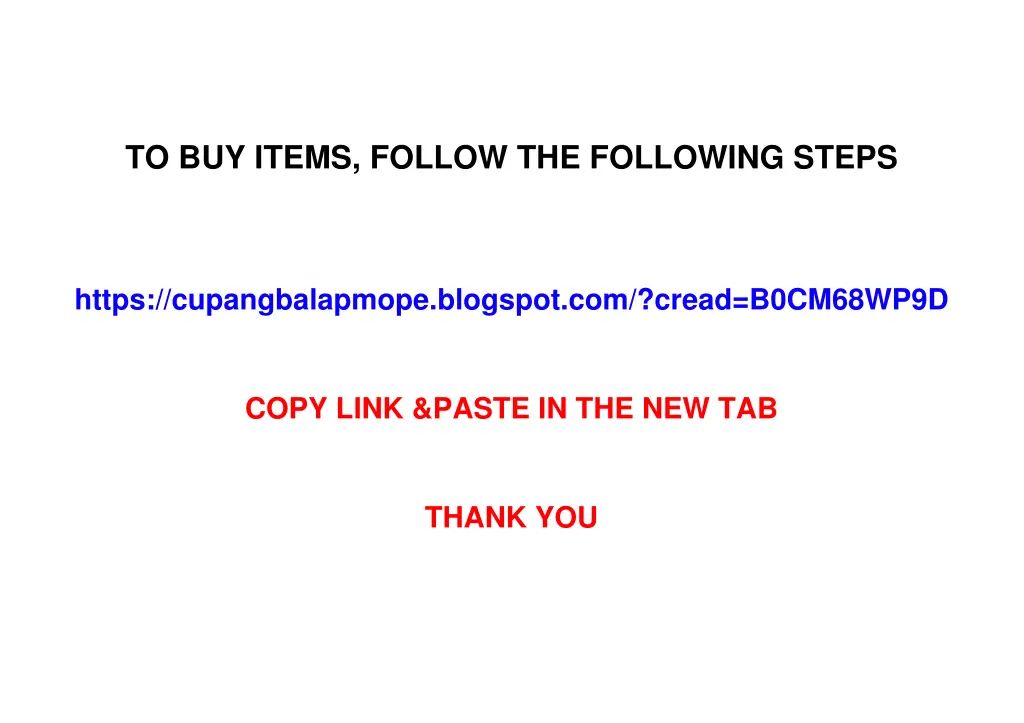 to buy items follow the following steps