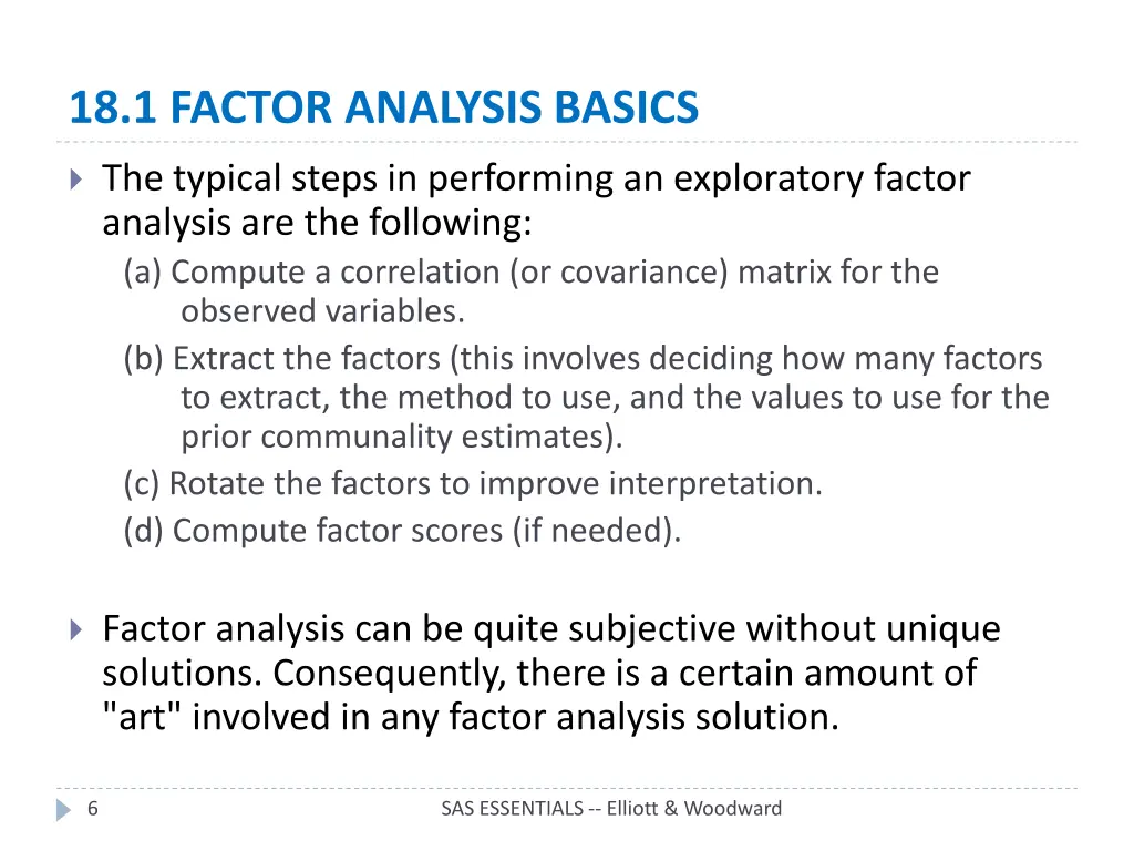 18 1 factor analysis basics