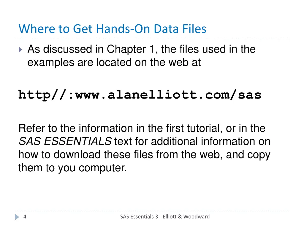 where to get hands on data files