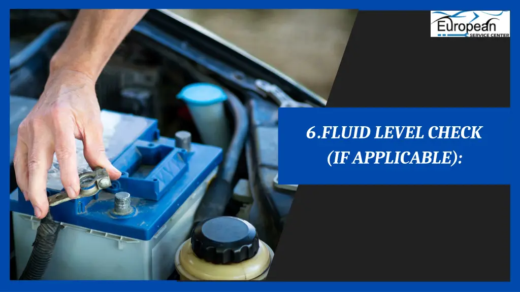 6 fluid level check if applicable