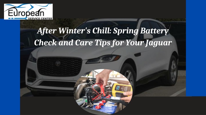 after winter s chill spring battery check