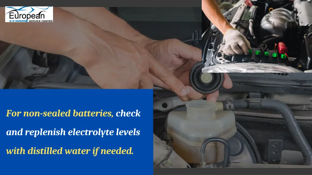 for non sealed batteries check