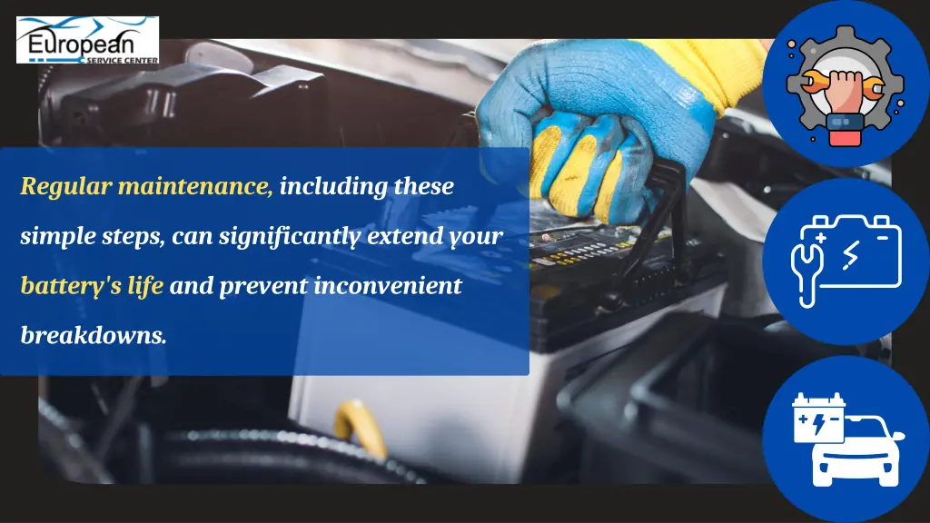 regular maintenance including these