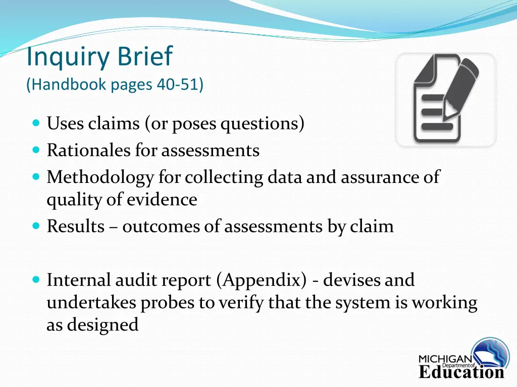 inquiry brief handbook pages 40 51