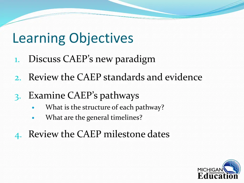 learning objectives