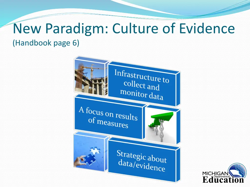 new paradigm culture of evidence handbook page 6