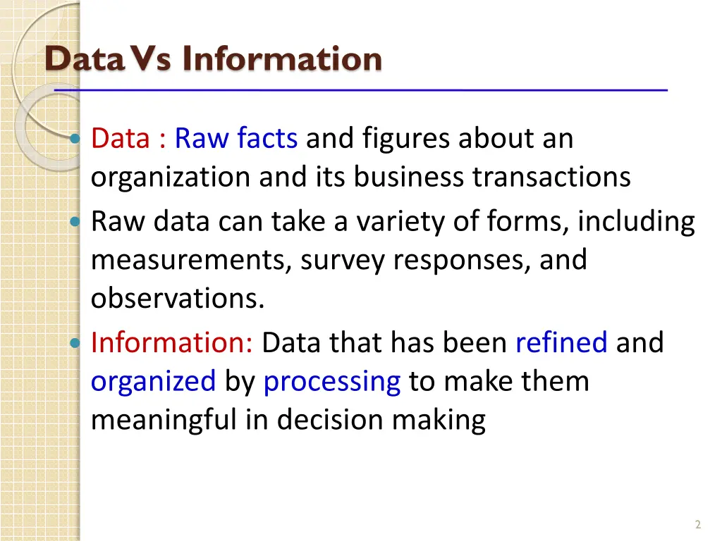 data vs information