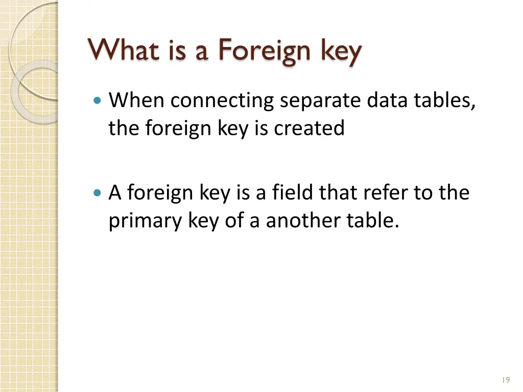 what is a foreign key