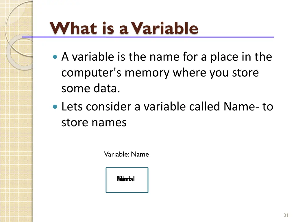 what is a variable