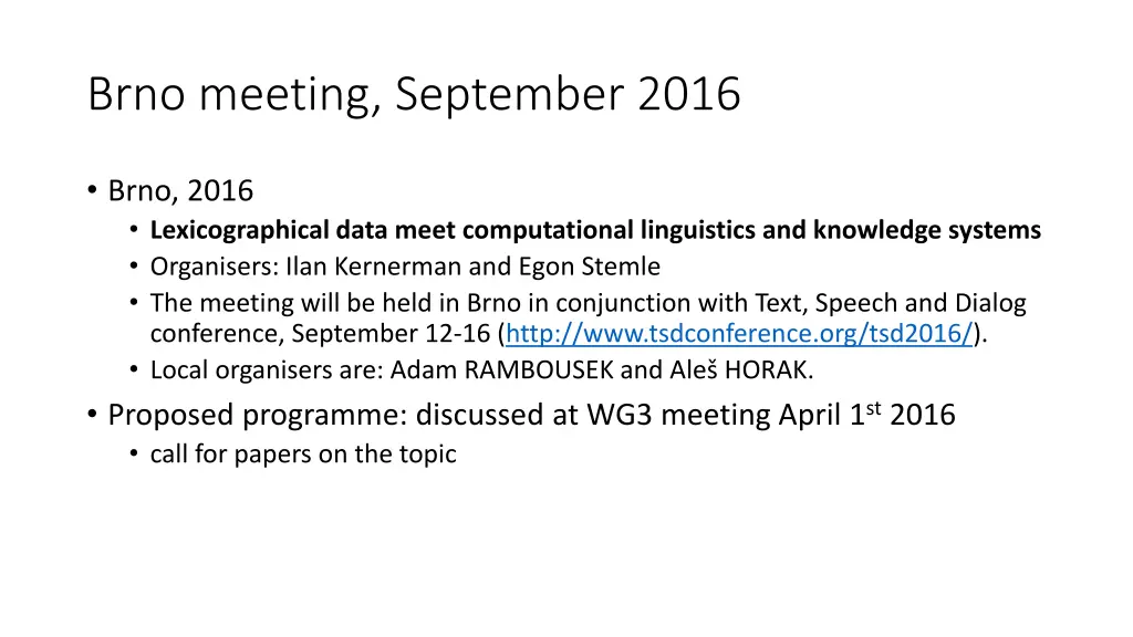 brno meeting september 2016