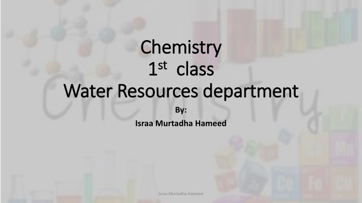 chemistry chemistry 1 1 st st class class