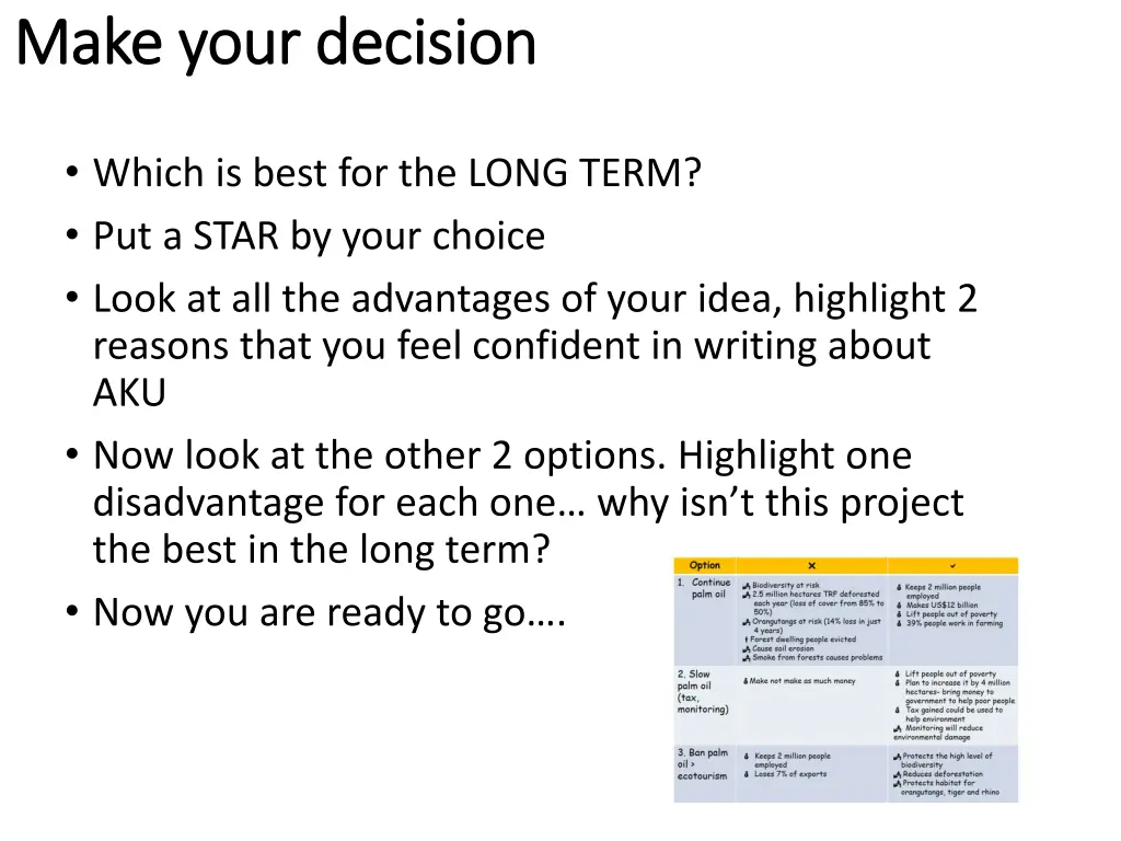 make your decision make your decision