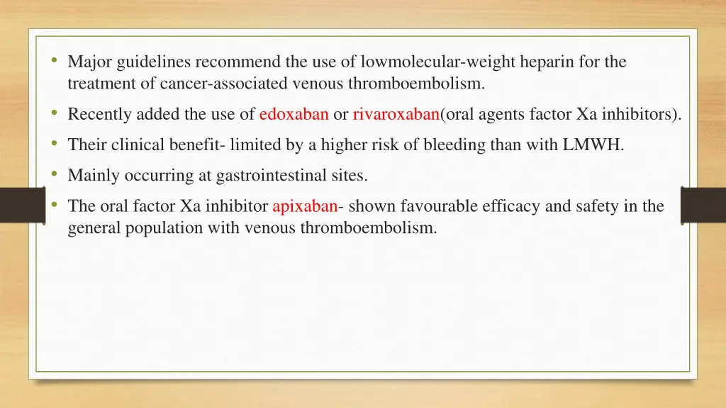 major guidelines recommend