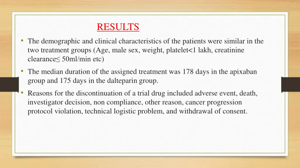 results