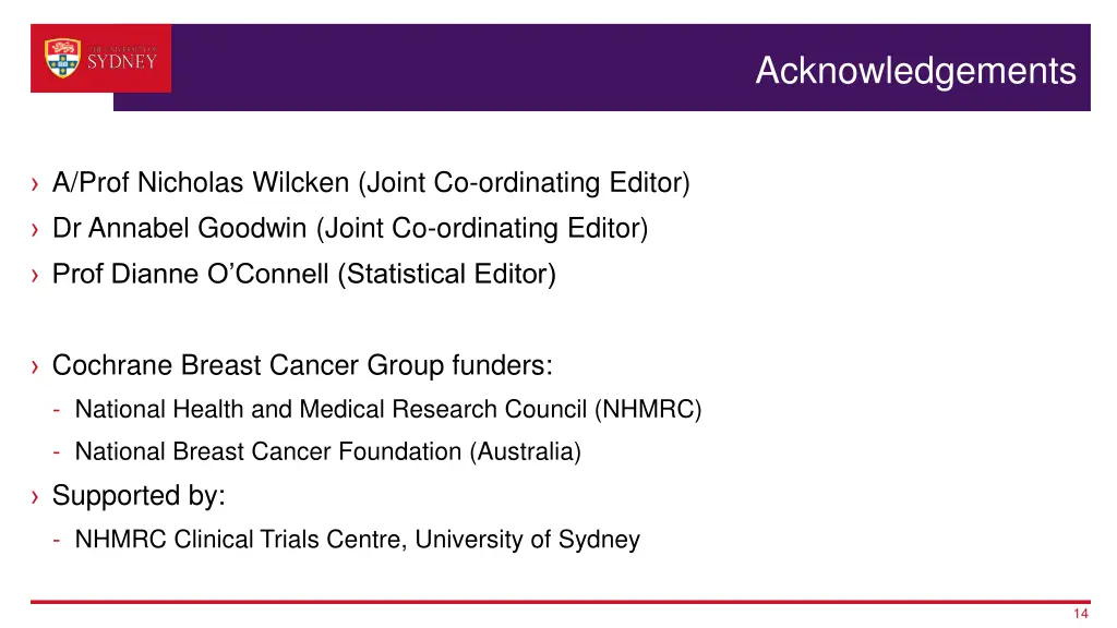 acknowledgements