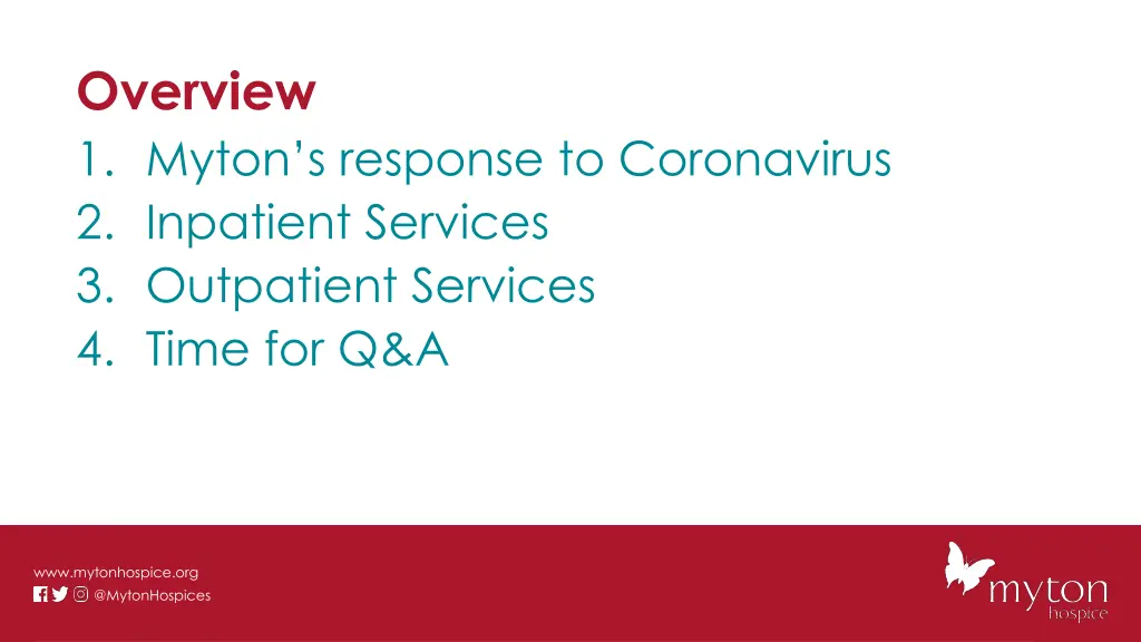 overview 1 myton s response to coronavirus