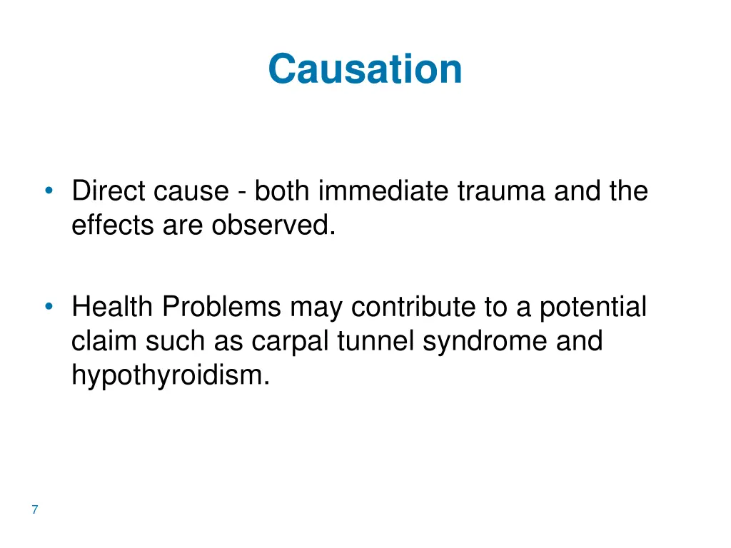 causation