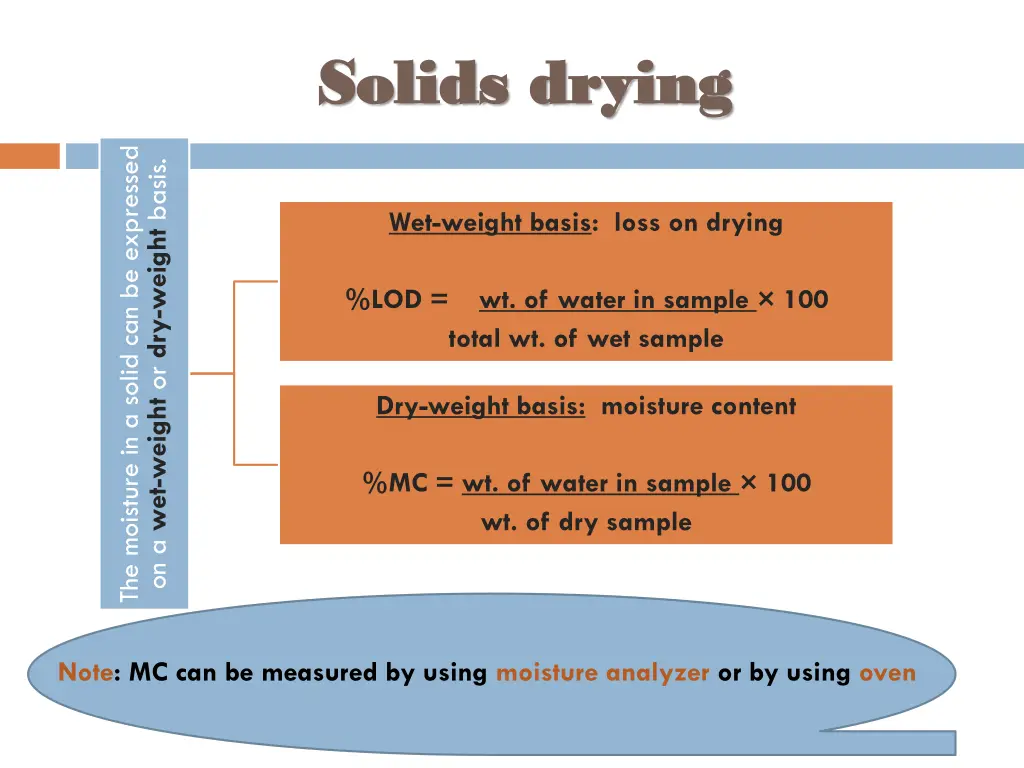 solids drying solids drying