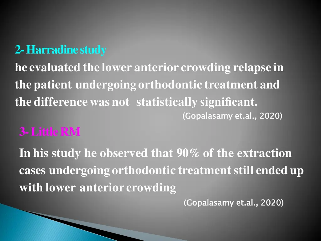2 harradine study