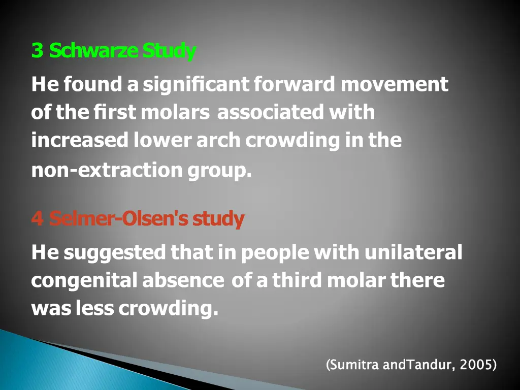 3 schwarze study he found a significant forward