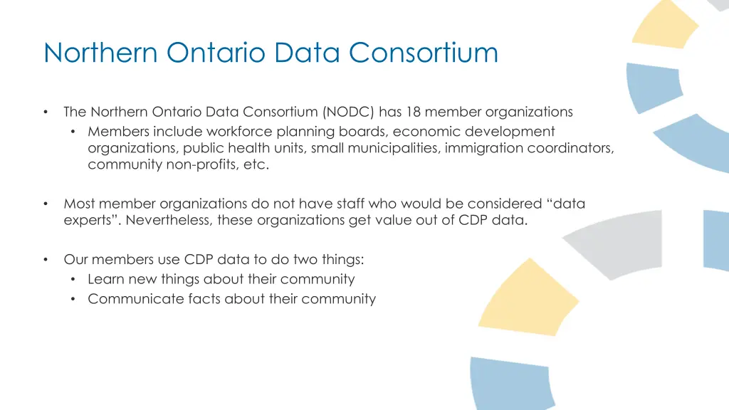 northern ontario data consortium