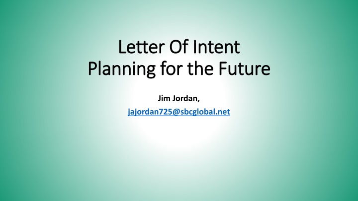 letter of intent letter of intent planning