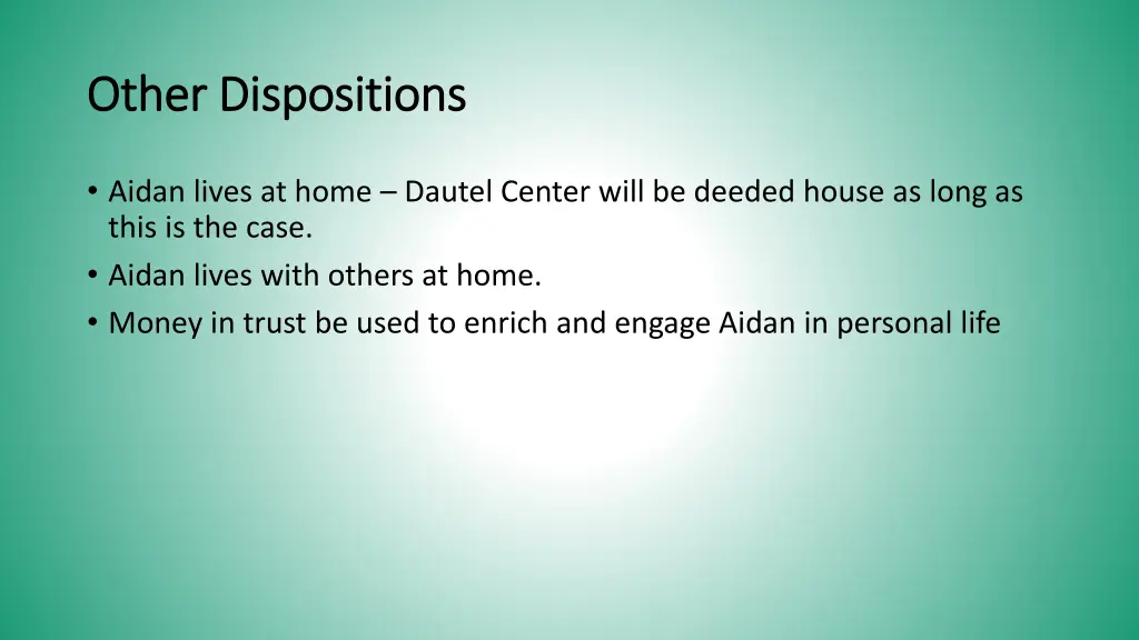other dispositions other dispositions