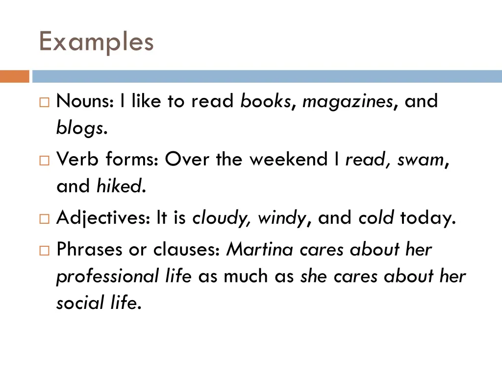 examples