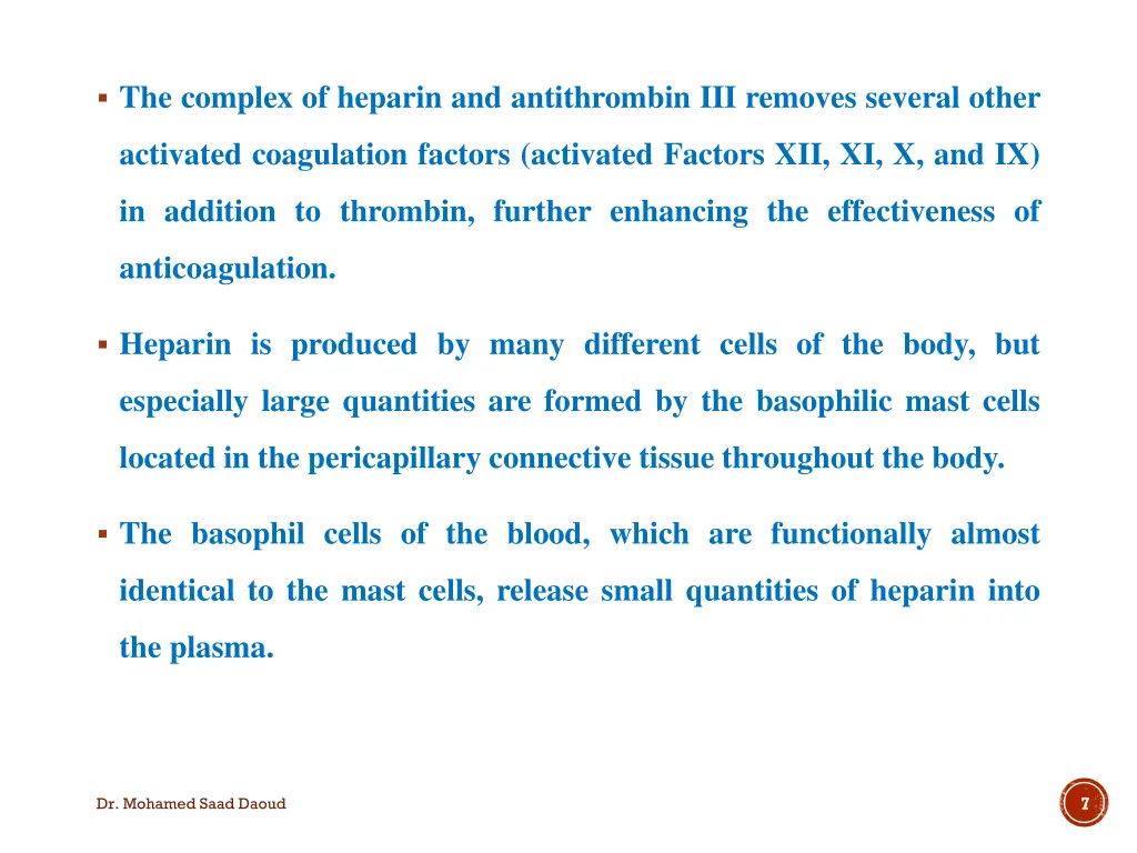 the complex of heparin and antithrombin