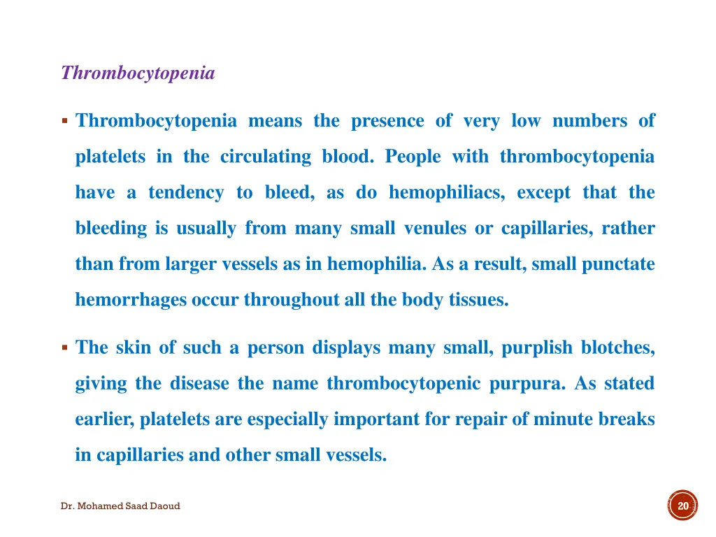 thrombocytopenia