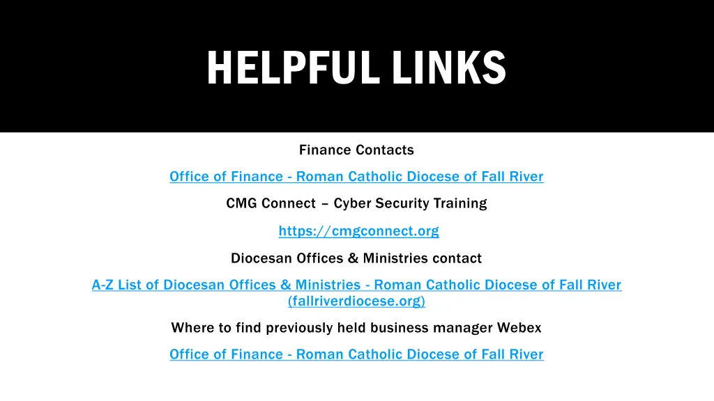 helpful links